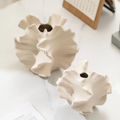 Elegant Ceramic Coral Vase