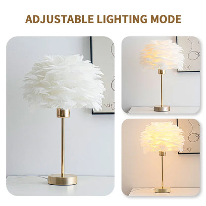 Romantic Feather Table Lamp