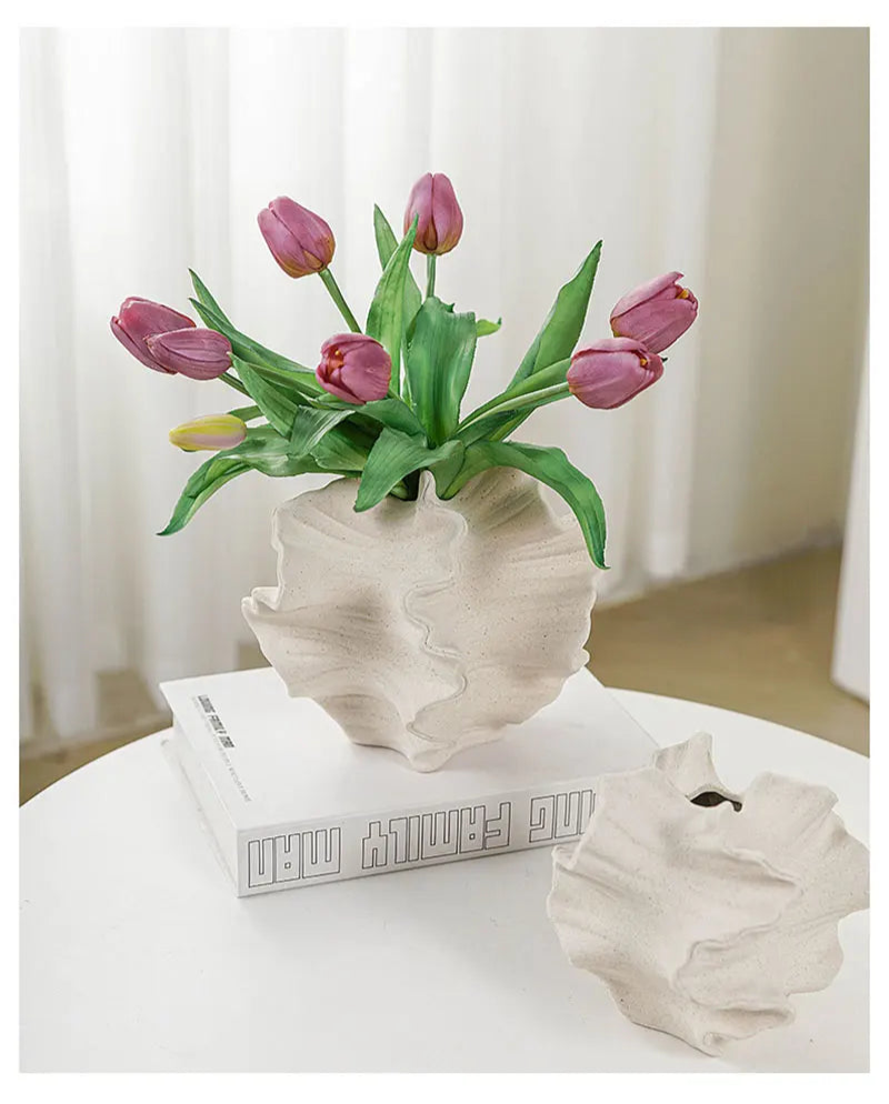 Elegant Ceramic Coral Vase