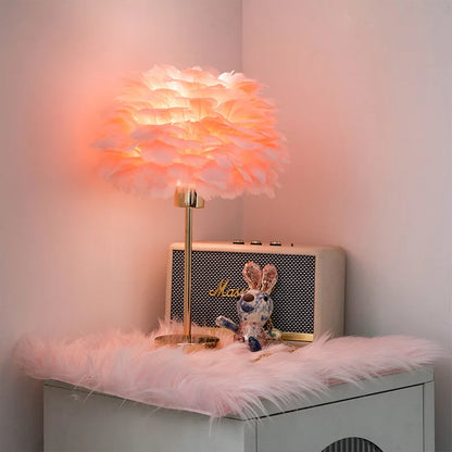 Romantic Feather Table Lamp